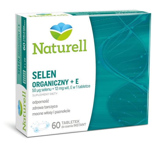 Naturell Selen Organiczny + E 60 Tabletek USP Zdrowie