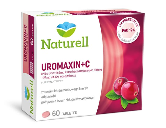 Naturell Uromaxin + C, suplement diety, 60 tabletek Naturell