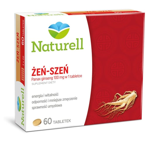 Naturell Żeń-szeń, suplement diety, 60 tabletek Naturell