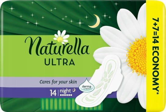 Naturella, Ultra Night, podpaski, 14 szt. Naturella