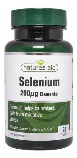 Natures Aid, suplement diety Selenium, 90 tabletek Natures Aid