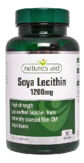 Natures Aid, suplement diety Soya Lecithin, 90 kapsułek Natures Aid
