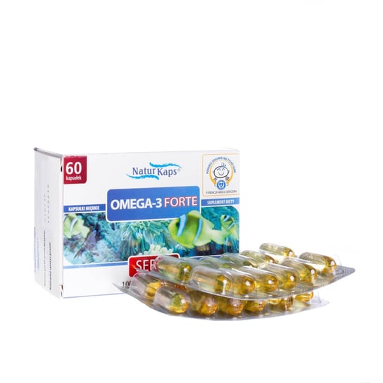 NaturKaps Omega-3 Forte, Serce, suplement diety 1000 mg, 60 kapsułek Hasco-Lek