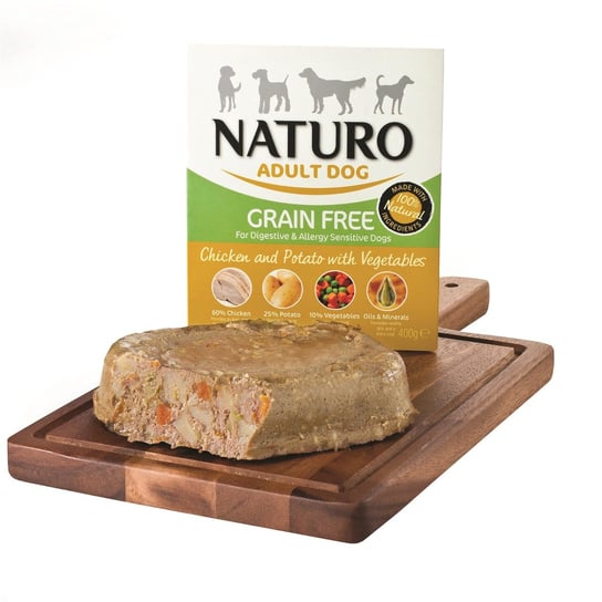 Naturo Grain Free Kurczak, ziemniaki i warzywa 400g Naturo