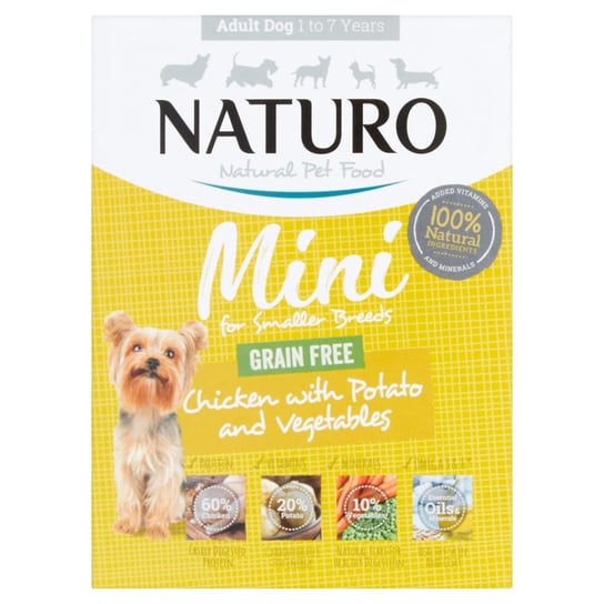 Naturo Tacka Pies 150g Chicken Vegetable Nap 1503, karma dla psa Naturo