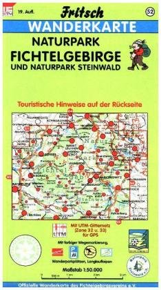 Naturpark Fichtelgebirge, Naturpark Steinwald 1 : 50 000. Fritsch Wanderkarte Fritsch Landkarten-Verlag, Fritsch Landkartenverlag E.K.
