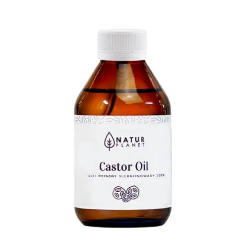 NaturPlanet Castor Oil - Olej Rycynowy nierafinowany, 100ml Natur Planet