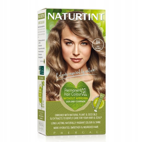 Naturtint, Farba do włosów 8a Popielaty Blond NATURTINT