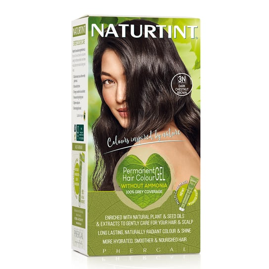 Naturtint, naturalna farba do włosów Ciemny Kasztanowy Brąz 3N, 165 ml NATURTINT