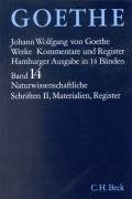 Naturwissenschaftliche Schriften 2 Goethe Johann Wolfgang