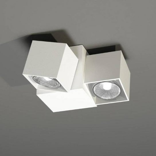 Natynkowa LAMPA sufitowa BIZEN 7216 Shilo metalowa OPRAWA reflektorowa plafon kostki białe Shilo