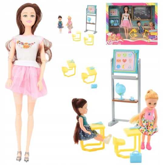 Nauczycielka Lalka Typu Barbie Akcesoria Zestaw Skleplolki