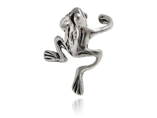 Nausznica żaba ze srebra 925 kn031 - 0,9g. FALANA