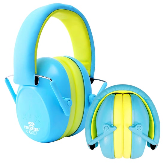 Nauszniki przeciwhałasowe ochronne dla dzieci 3+ słuchawki wygłuszające dźwięki do samolotu ochronniki Niebieskie 4kom.pl