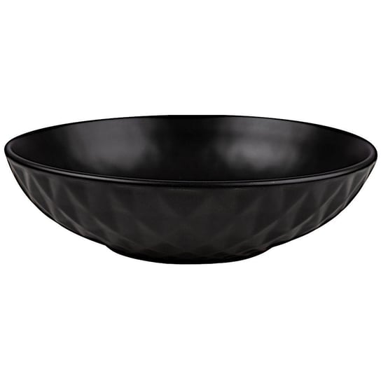 Nava Talerz Ceramiczny Czarny Obiadowy Głęboki Na Zupę Soho Classic 20 Cm | 1 L NAVA