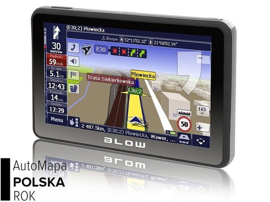 Nawigacja BLOW Sirocco GPS580 + licencja AutoMapa PL 1 rok Blow