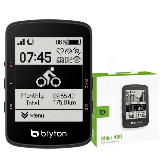 Nawigacja rowerowa BRYTON RIDER 460 E, ekran 2,6", do 32h pracy (tylko urządzenie) Bryton