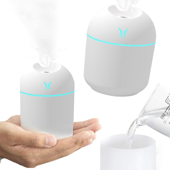 Nawilżacz Powietrza 250Ml Dyfuzor Zapachowy Z Lampką Nocną Aromaterapia Usb Xj4873 SATIS