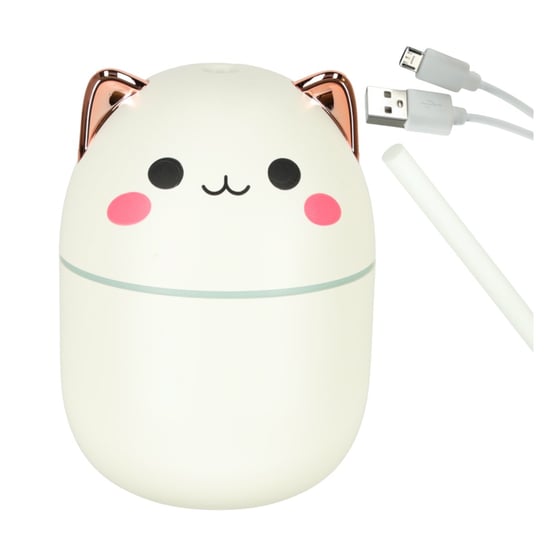 Nawilżacz Powietrza Dyfuzor Zapachowy Lampka Led Aromaterapia Kotek Usb Inna marka