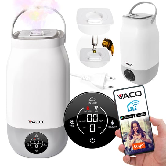Nawilżacz powietrza ultradźwiękowy VACO CanCa VHU03LW LED Vaco