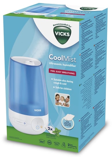 Nawilżacz ultradźwiękowy VICKS Cool Mist VUL565E4 Vicks