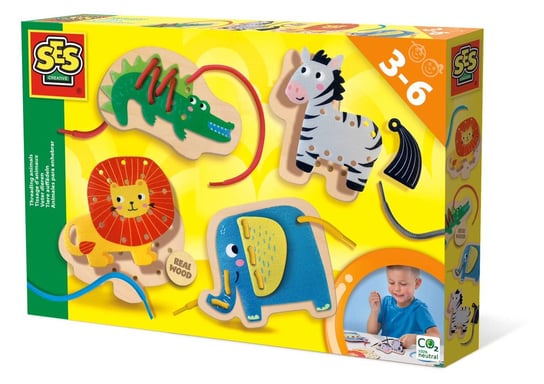 Nawlekanie Sznureczków - Zabawki Kreatywne Dla Chłopców I Dziewczynek Ses Creative SES