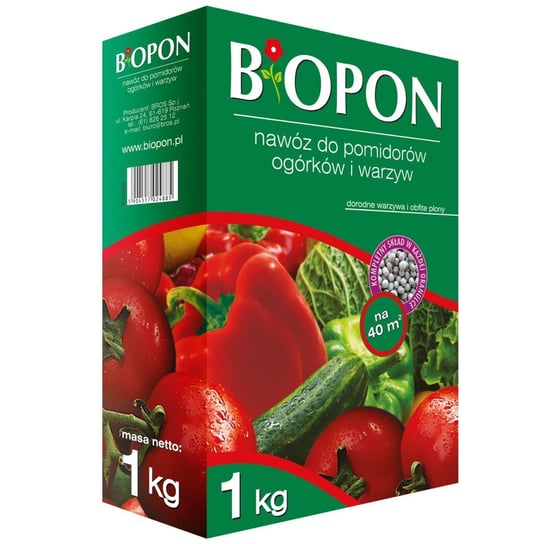 Nawóz 1KG do warzyw pomidorów ogórków BIOPON Biopon