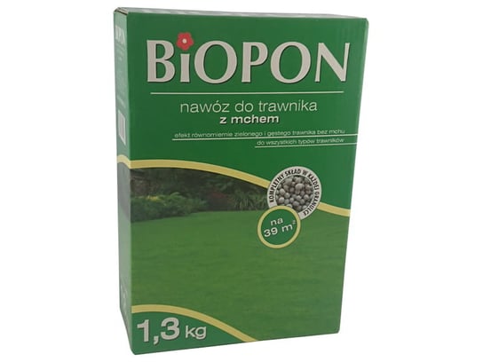 Nawóz Biopon do trawnika z mchem 1,3kg Nawóz do trawy z mchem 1,3kg Biopon