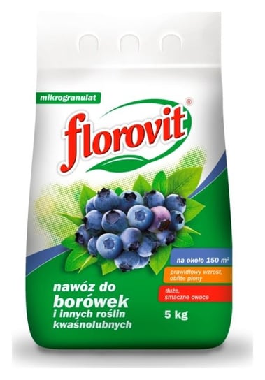 Nawóz do borówek i innych kwaśnolubnych FLOROVIT, 5 kg Inco