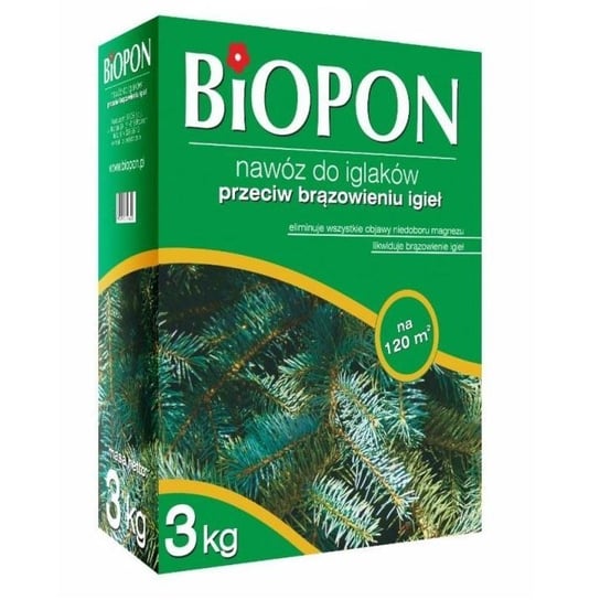 Nawóz do iglaków przeciw brązowieniu 3kg BIOPON Biopon