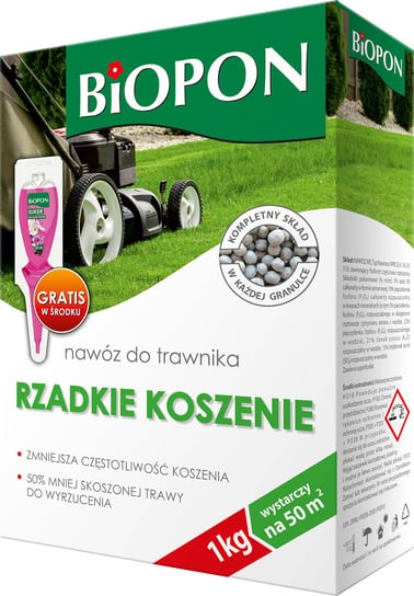 Nawóz Do Trawnika Rzadkie Koszenie Biopon 1kg Biopon