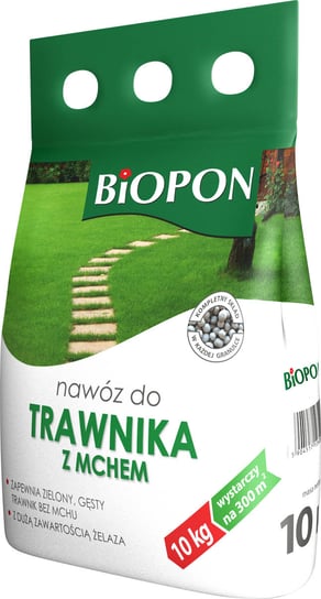 Nawóz Do Trawnika Z Mchem 10kg Biopon Biopon