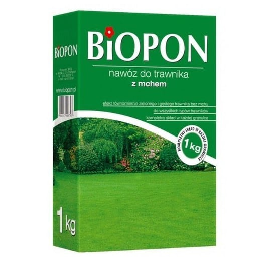 Nawóz do trawnika z mchem 1KG BIOPON Biopon
