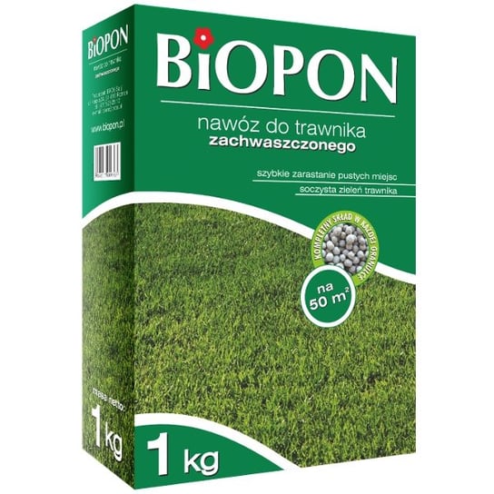 Nawóz do trawnika zachwaszczonego BROS Biopon, 1 kg Biopon