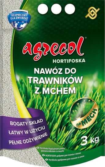 Nawóz do trawników z mchem AGRECOL Hortifoska 3KG Agrecol