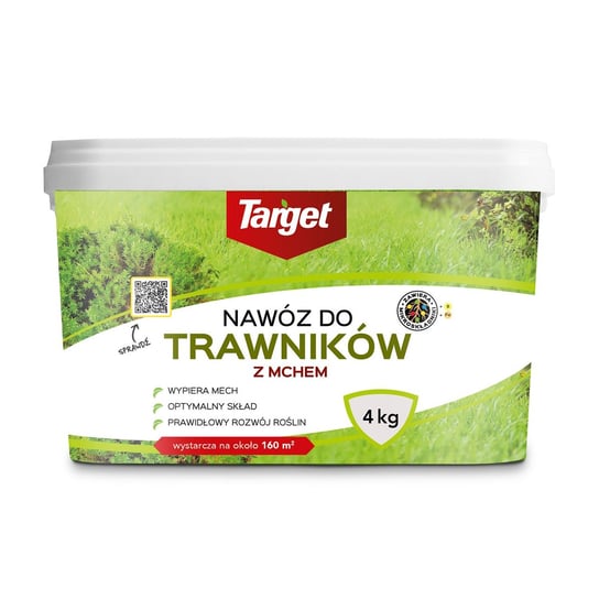 Nawóz do trawników z mchem z mikroelementami 4 kg Target