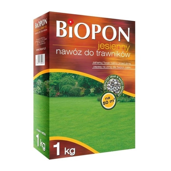 Nawóz jesienny do trawnika 1KG granulowany BIOPON Biopon