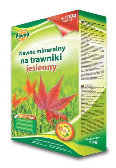 Nawóz Jesienny Do Trawników Mineralny 1,1Kg Planta