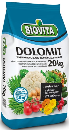 Nawóz wapniowo-magnezowy DOLOMIT 20kg BIOVITA