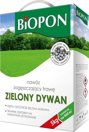 Nawóz zagęszczający trawę BIOPON Zielony Dywan 5KG Biopon