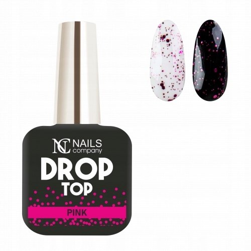 NC Nails, Lakier hybrydowy Top Drop Pink, 11 ml NC Nails