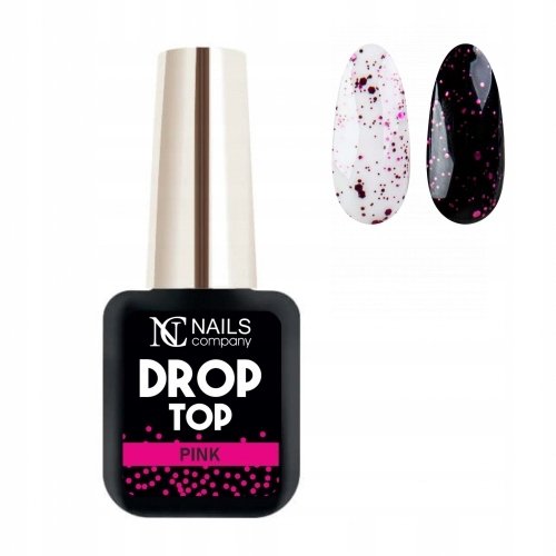 NC Nails, Lakier hybrydowy Top Drop Pink, 6 ml NC Nails
