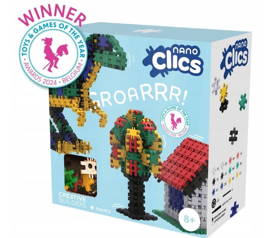 Nc003 Klocki Clics Nano Kreatywni Budowniczowie 500El. Clics Toys