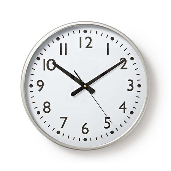 Nedis Circular Wall Clock 38 cm Diameter Easy To Read Numbers Nedis