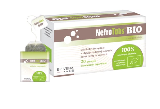 NefroTabs BIO - w profilaktyce wszystkich typów kamicy - Suplementy diety, 20 saszetek Biovena