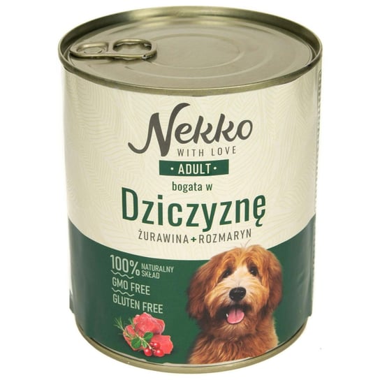 Nekko Adult Dziczyzna Rozmaryn Żurawina 800G Nekko