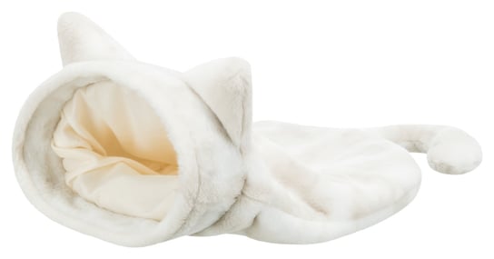 Nelli, legowisko zamknięte w kształcie kota, białe/szarobrązowe, 34 × 23 × 55 cm Trixie