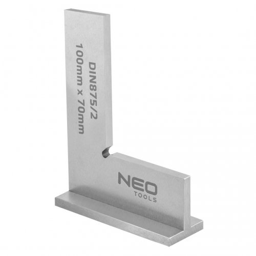 NEO Kątownik z podstawą, DIN875/2, 100x70mm 72-031 Neo Tools