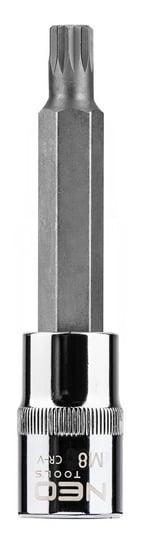 NEO Końcówka Spline na nasadce 1/2", M8 x 100 mm 08-742 Neo Tools