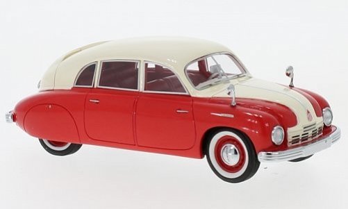 Neo Models Tatra T600 Tatraplan Red Beige 1948 1:43 46162 - NEO MODELS ...